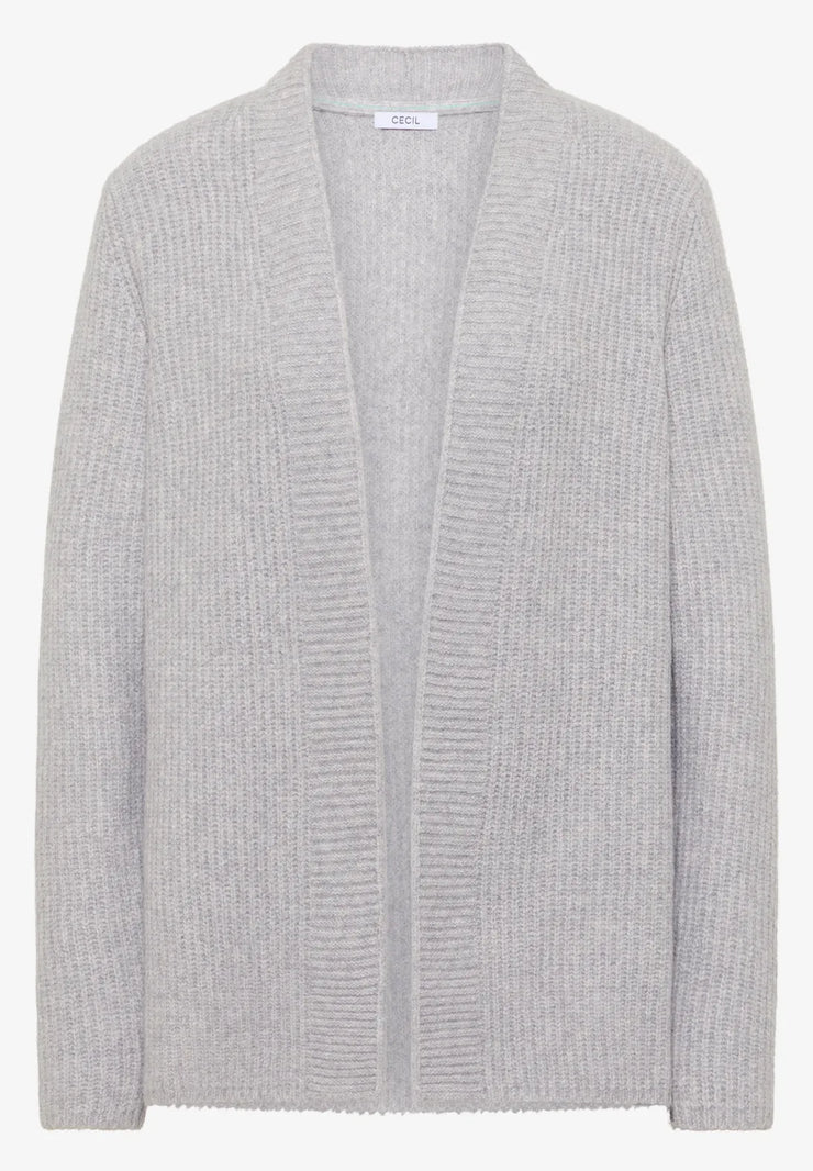 Cecil - Ljusgrå stickad kofta