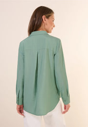 Cecil - Ljusgrön blus aerobine finish