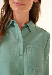 Cecil - Ljusgrön blus aerobine finish