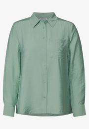 Cecil - Ljusgrön blus aerobine finish