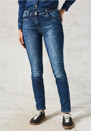 Cecil - Toronto slim fit high waist jeans