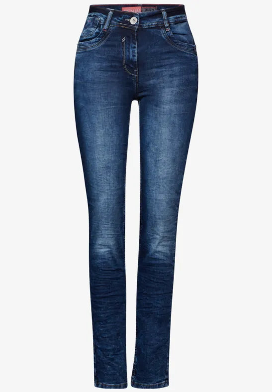 Cecil - Toronto slim fit high waist jeans