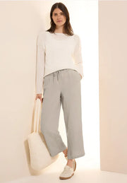 Cecil - Neele beige linnebyxa