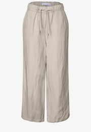 Cecil - Neele beige linnebyxa