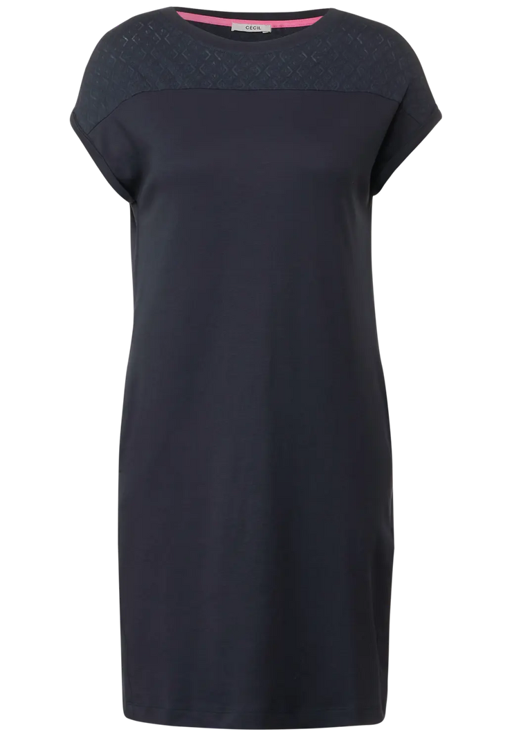 Cecil - Mörkblå t-shirtklänning