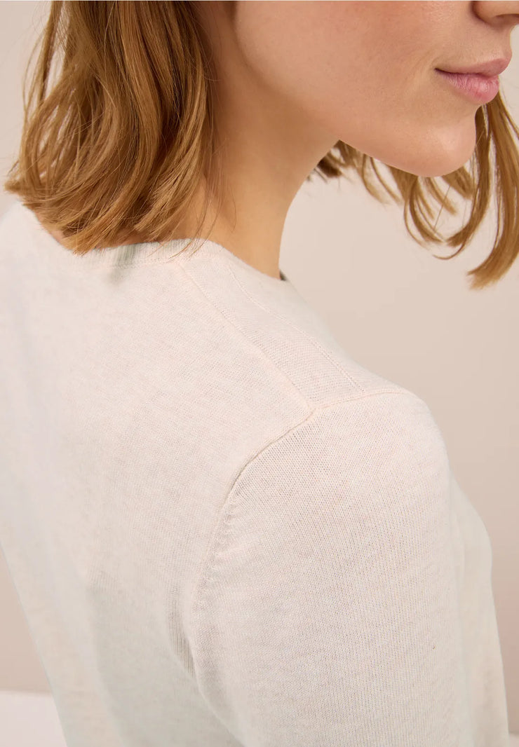 Cecil - Beige finstickad tröja