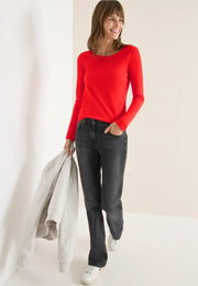 Cecil - Pia långärmad topp eko bomull