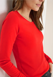 Cecil - Pia långärmad topp eko bomull