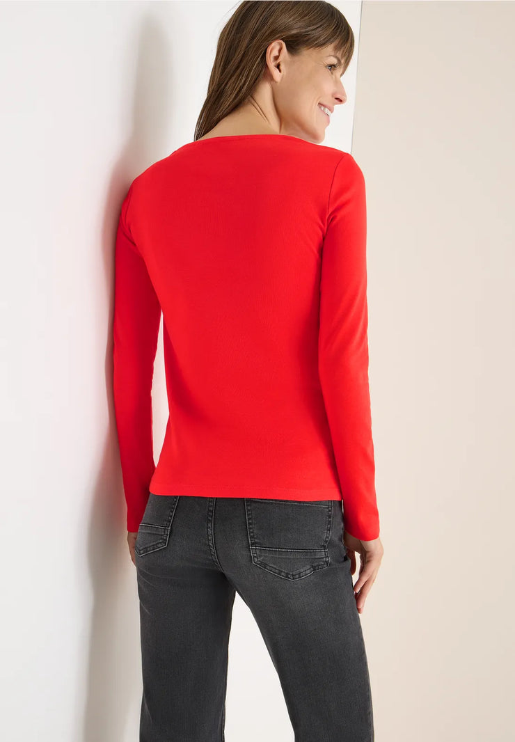 Cecil - Pia långärmad topp eko bomull