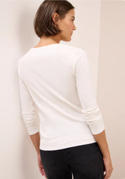 Cecil - Pia långärmad topp eko bomull