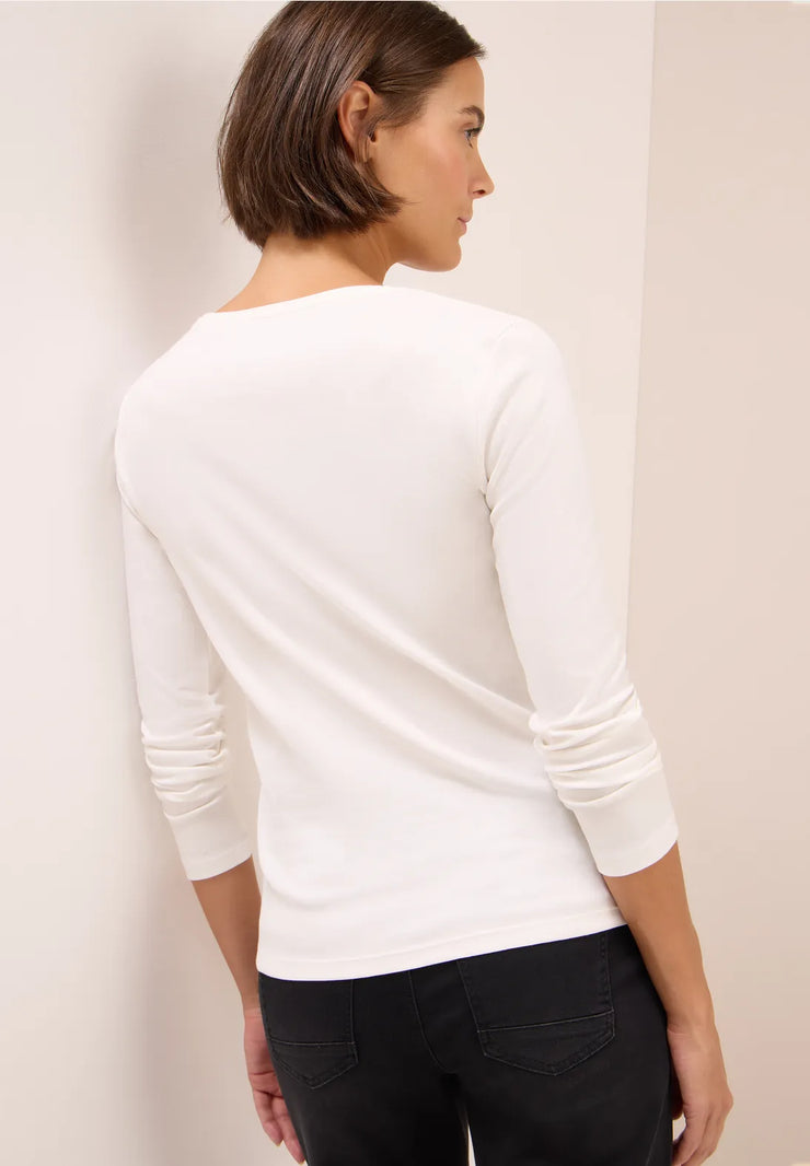 Cecil - Pia långärmad topp eko bomull