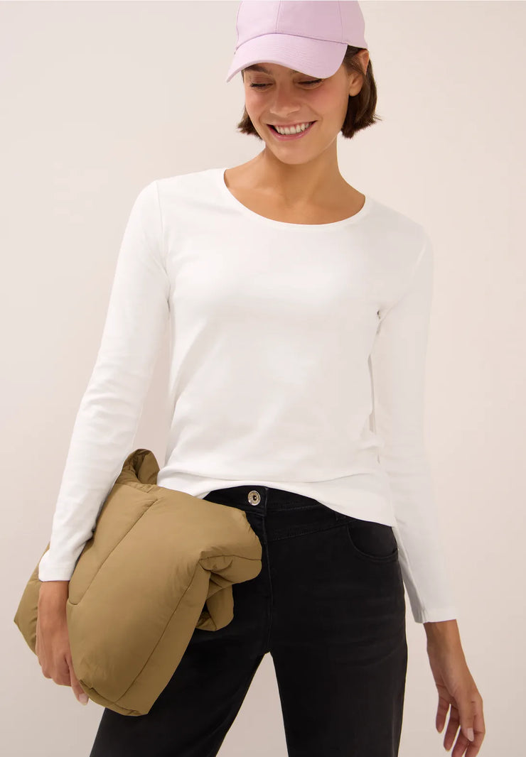 Cecil - Pia långärmad topp eko bomull