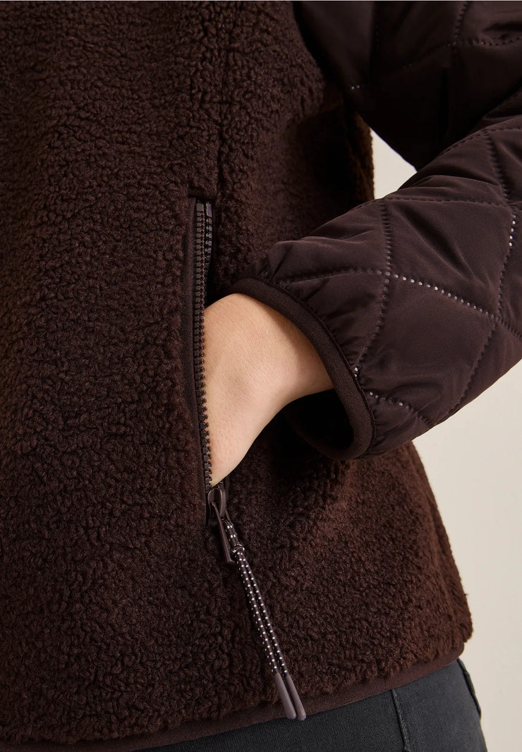 Cecil - Quiltad teddyjacka