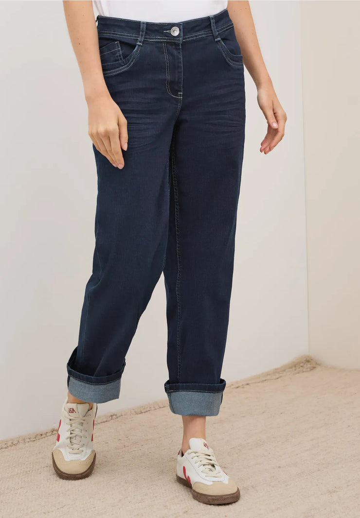 Cecil - Neele raka jeans hög midja