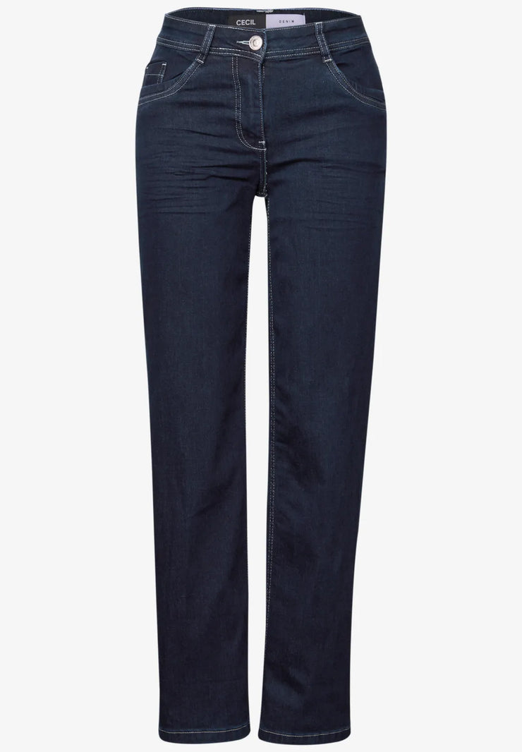 Cecil - Neele raka jeans hög midja