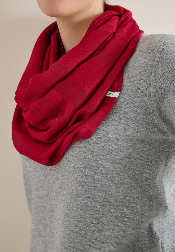 Cecil - Röd tubscarf