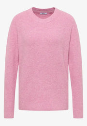 Cecil - Rosa ribbstickad tröja