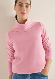 Cecil - Rosa smalrandig manchestertopp