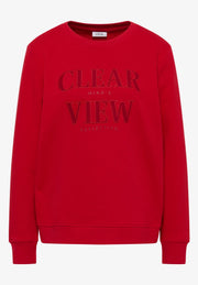 Cecil - Röd collegetröja CLEAR VIEW