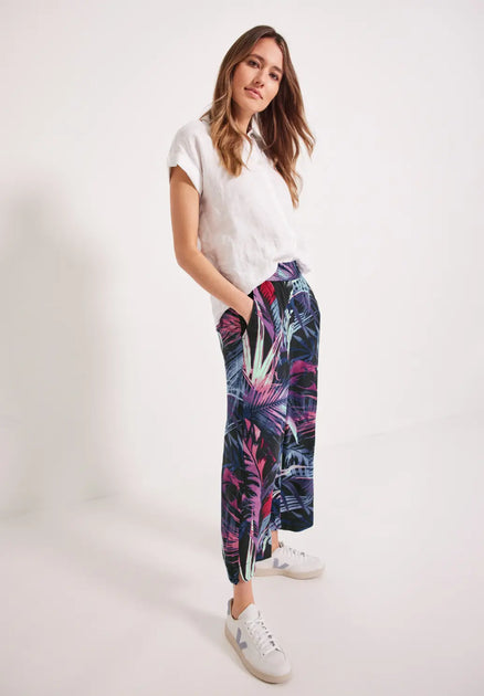 Cecil Wide Leg - mid blue wash/blu