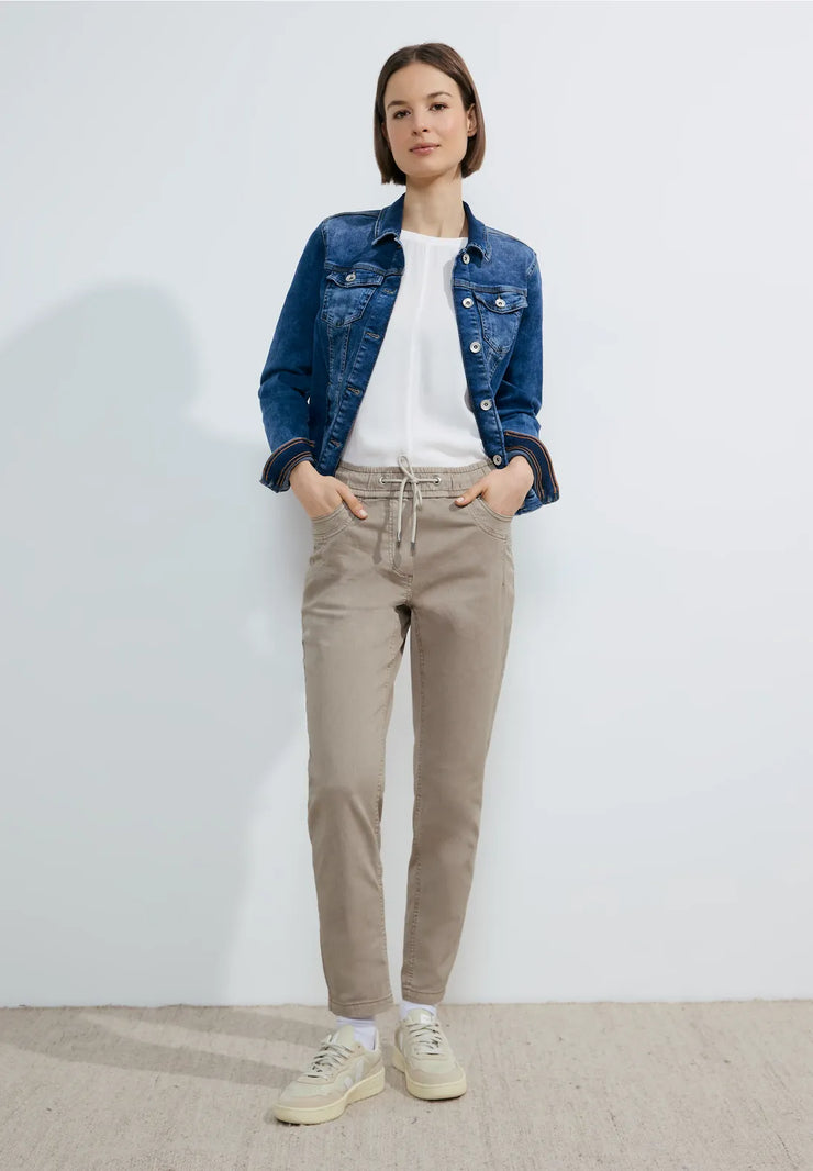 Cecil - Tracey beige byxa