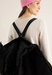 Cecil - Svart diamantquiltad täckkappa