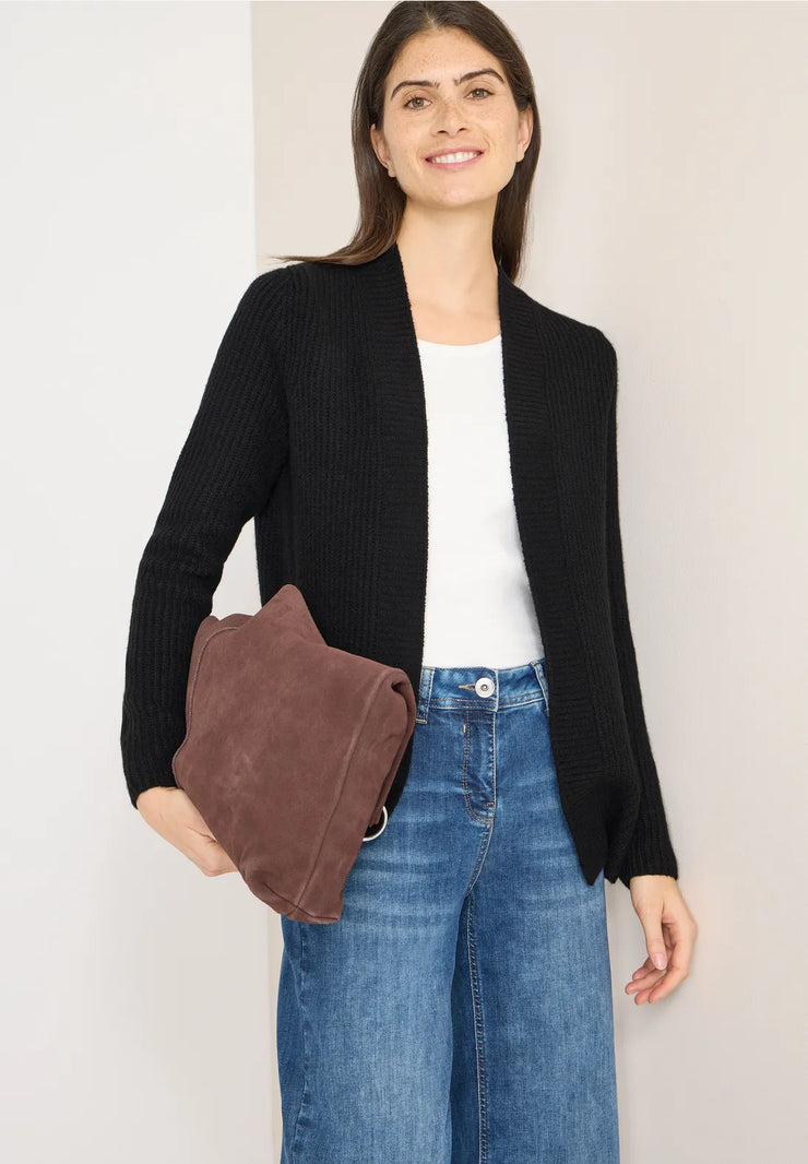 Cecil - Svart stickad kofta