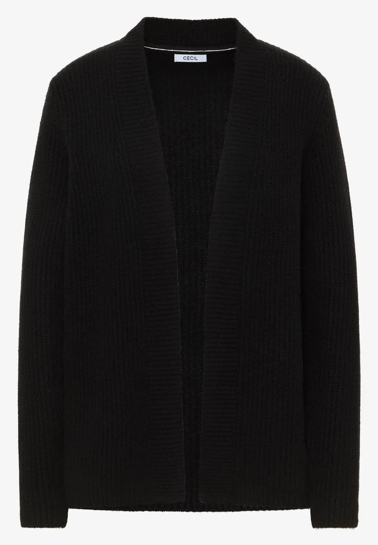 Cecil - Svart stickad kofta
