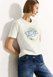 Cecil - The Sea T-shirt med tryck