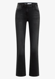 Cecil - Toronto gråsvarta bootcut jeans