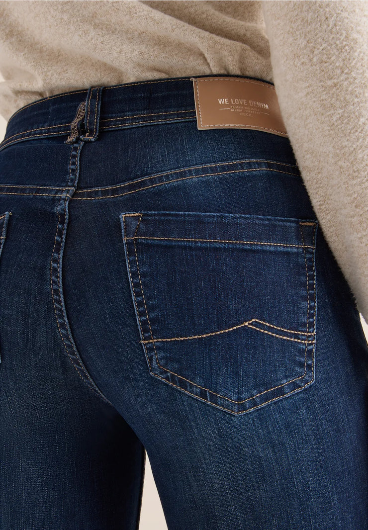 Cecil - Toronto blå bootcut jeans