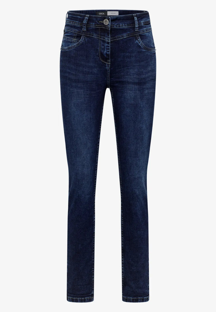 Cecil - Toronto slim legs high waist jeans