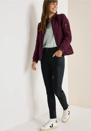 Cecil - Toronto svart coatad byxa