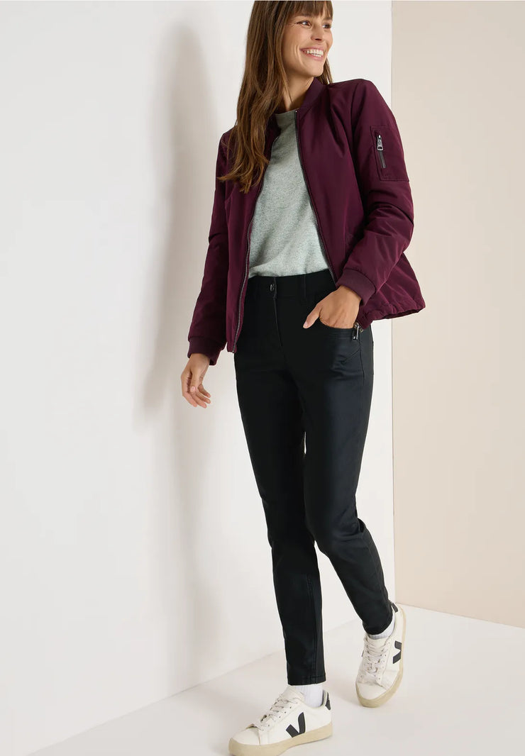 Cecil - Toronto svart coatad byxa