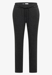 Cecil - Tracey svart fiskbensmönstrad byxa