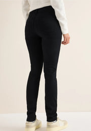 Cecil - Vicky svarta jeans med hög midja