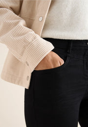 Cecil - Vicky svarta jeans med hög midja