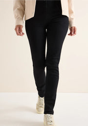 Cecil - Vicky svarta jeans med hög midja