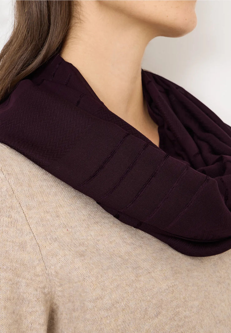 Cecil - Vinröd tubscarf