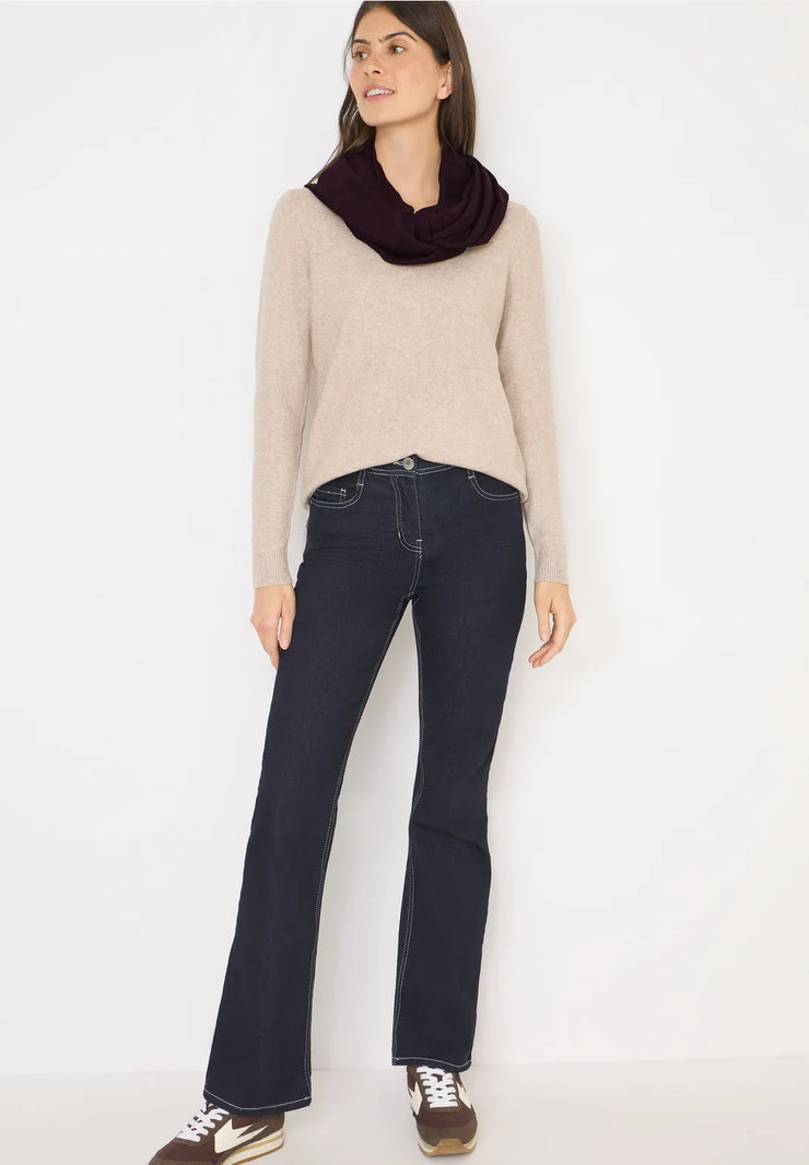 Cecil - Vinröd tubscarf