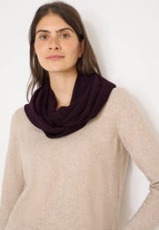 Cecil - Vinröd tubscarf