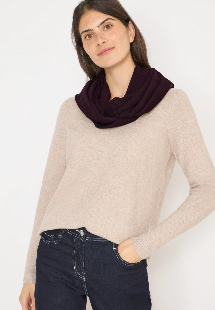 Cecil - Vinröd tubscarf