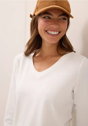 Cecil - Vit t-shirt eko bomull