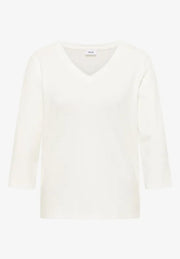 Cecil - Vit t-shirt eko bomull