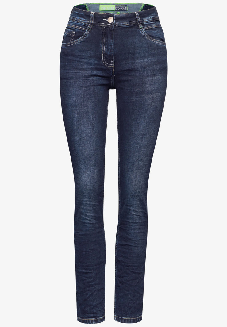 Cecil - Toronto slim fit high waist jeans