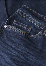 Street One - Blå Bootcut jeans hög midja