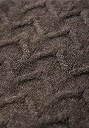 Street One - Brun stickad tröja