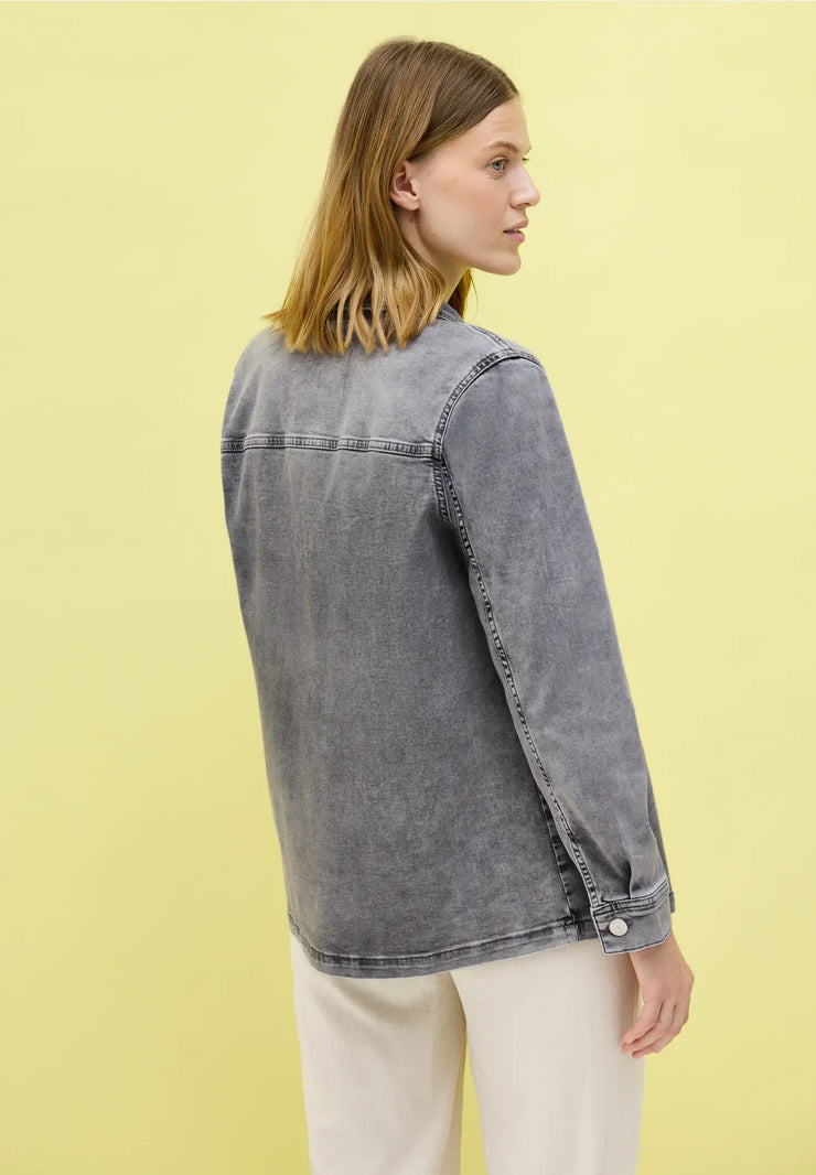 Cecil - Grå denim overshirt