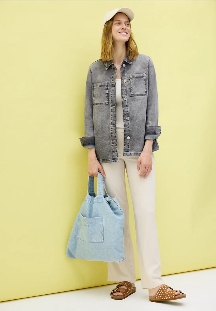 Cecil - Grå denim overshirt