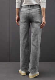 Street One - Grå vida jeans med hög midja